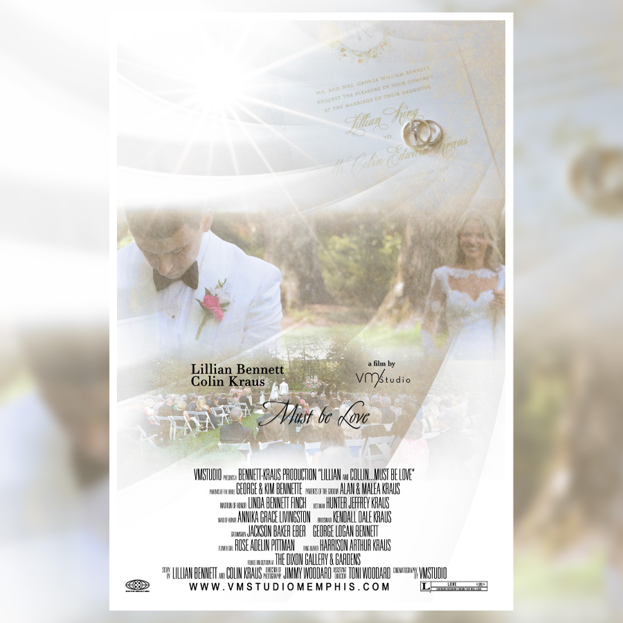Lillian & Colin Wedding Day Poster